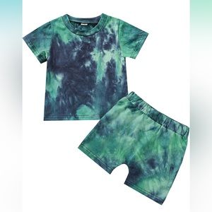 Toddler 2 Piece Tie Dye Set Outfit